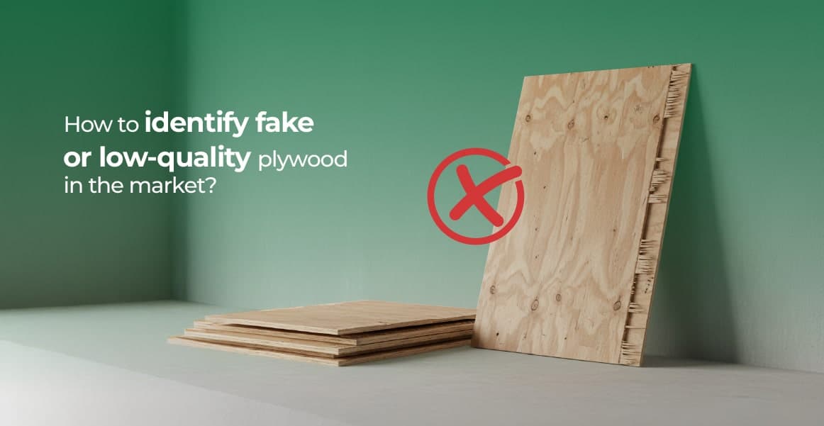 How to identify fake or low-quality plywood in the market?