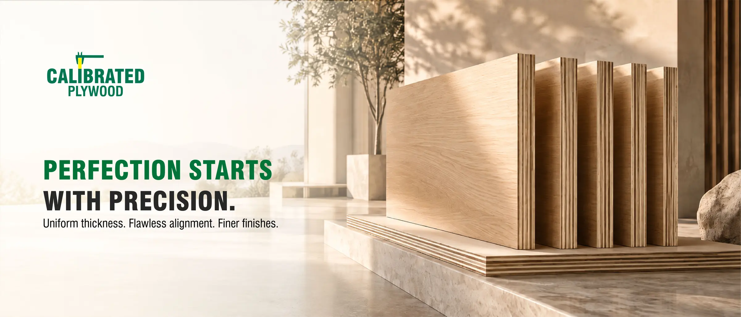 Calibrated plywood: perfection starts with precision